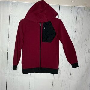 Athletic Works Kids Burgundy and Black Hoodie